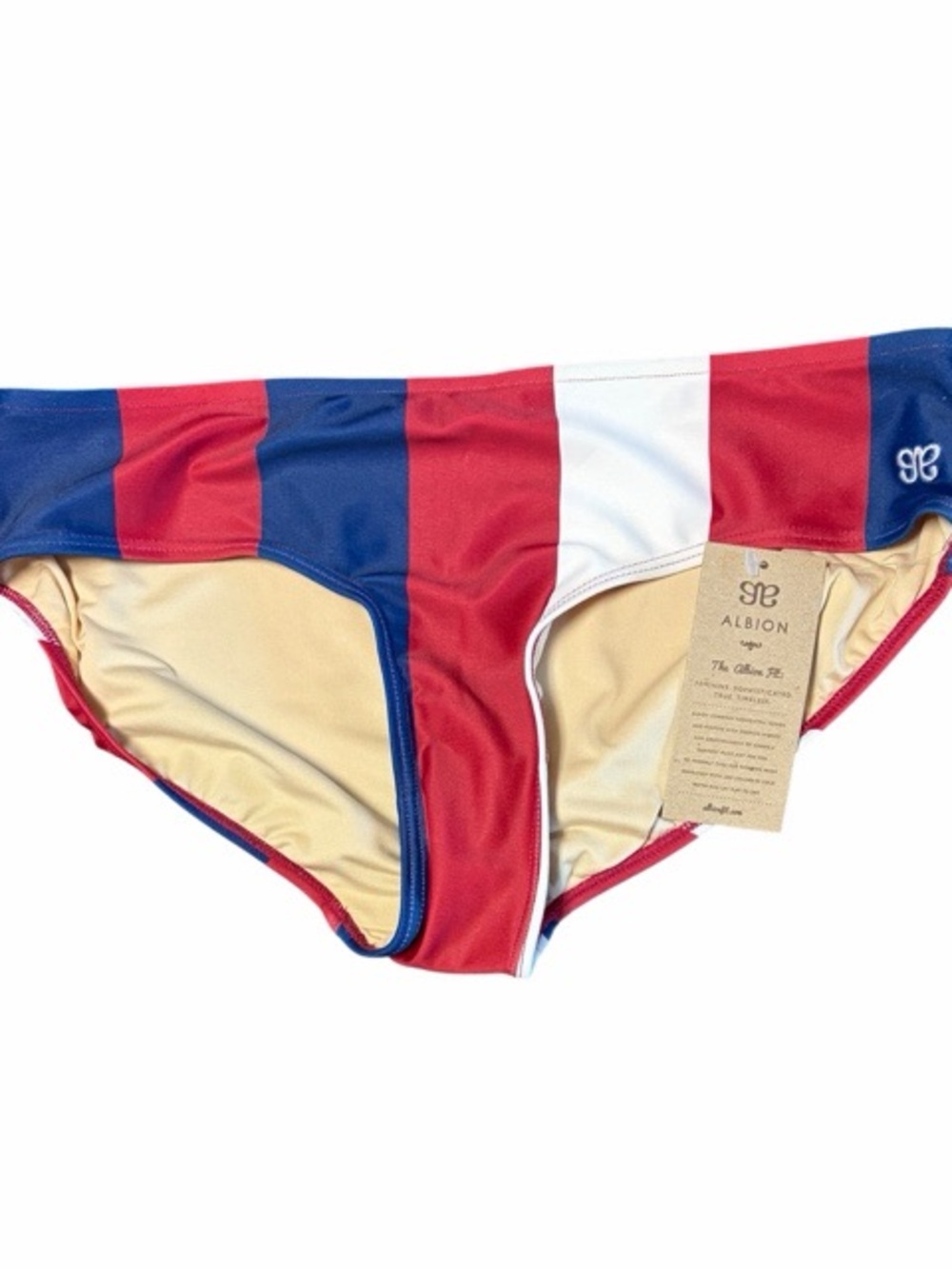 Albion Liberty Stripe‎ Hipster Bikini Bottoms NWT